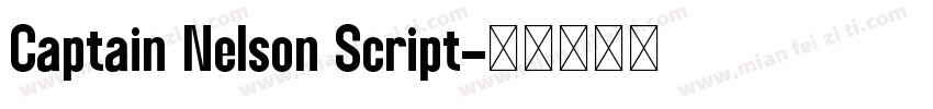 Captain Nelson Script字体转换
